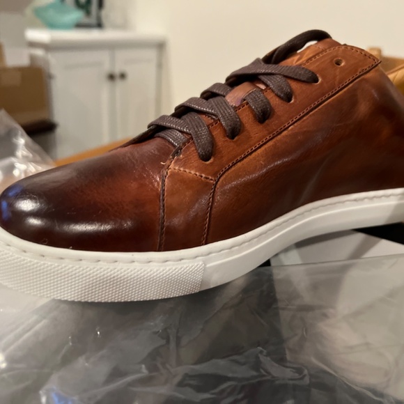 Ace Marks Travel Sneaker Handcrafted Italian Leather size 8.5 - Picture 11 of 13
